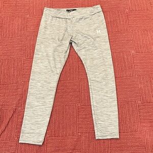 Hurley girls 10-11-12 years Light Gray Active stretch Leggings